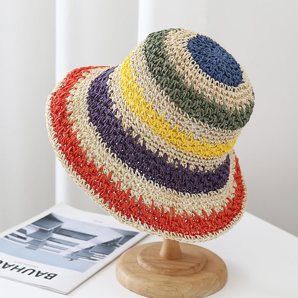 Bucket Hat de Rafia  Multicolor Unisex | MIGMA Chile