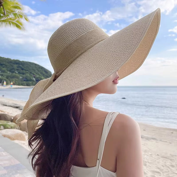 Sombrero de Playa de Rafia Ala Ancha | Mujer | MIGMA