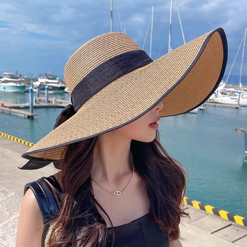 Sombrero de Playa de Rafia Ala Ancha | Mujer | MIGMA
