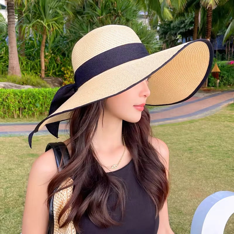 Sombrero de Playa de Rafia Ala Ancha | Mujer | MIGMA