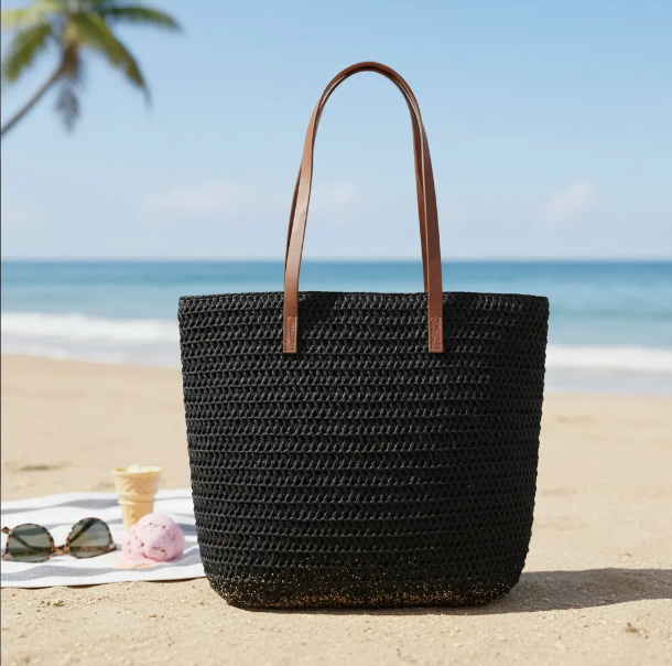 Bolso De Playa Rafia