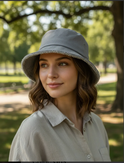 BUCKET HAT REVERSIBLE GAMUZA & CHIPORRO