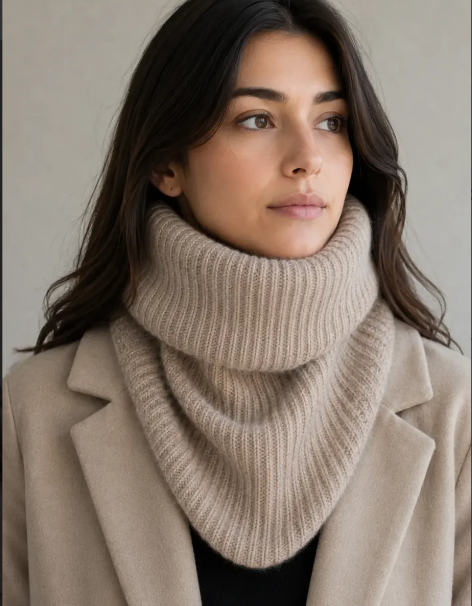 Cuello Punto Canalé de Lana | Cuello Unisex Invierno | MIGMA
