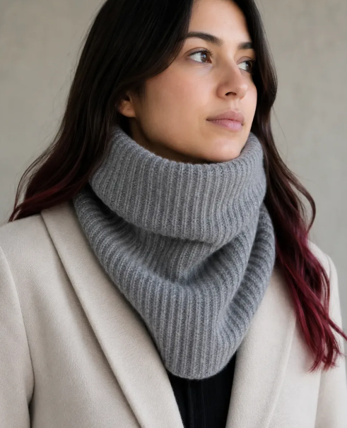 Cuello Punto Canalé de Lana | Cuello Unisex Invierno | MIGMA