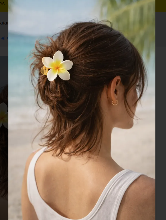Hair Clip Flor Hawaiana 5 cm | Pinza para el Cabello | MIGMA