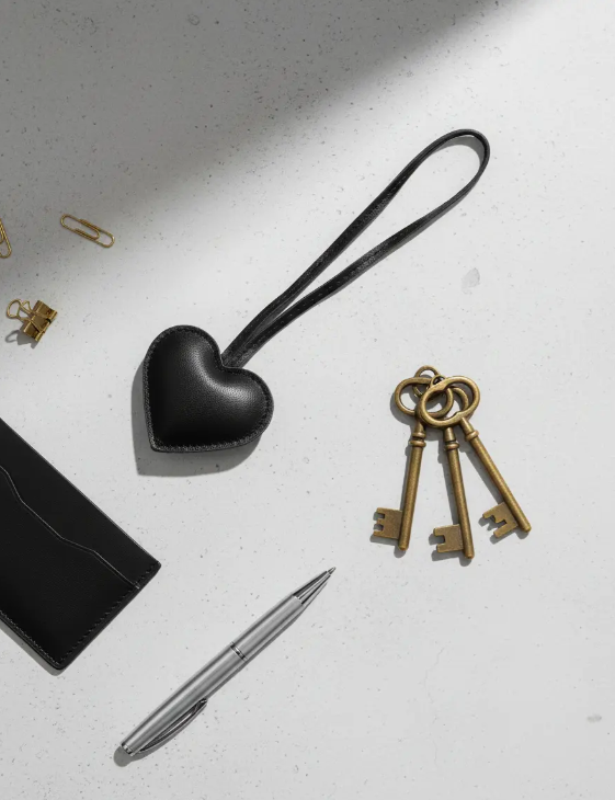 Llavero Charm Para Bolso Corazón