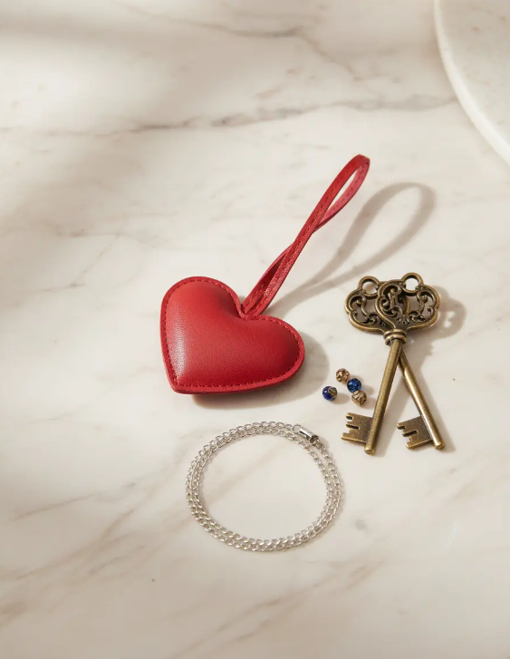 Llavero Charm Para Bolso Corazón