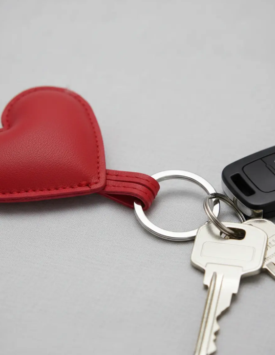 Llavero Charm Para Bolso Corazón