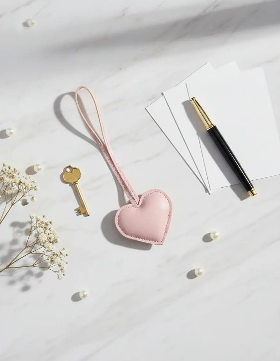 Llavero Charm Para Bolso Corazón