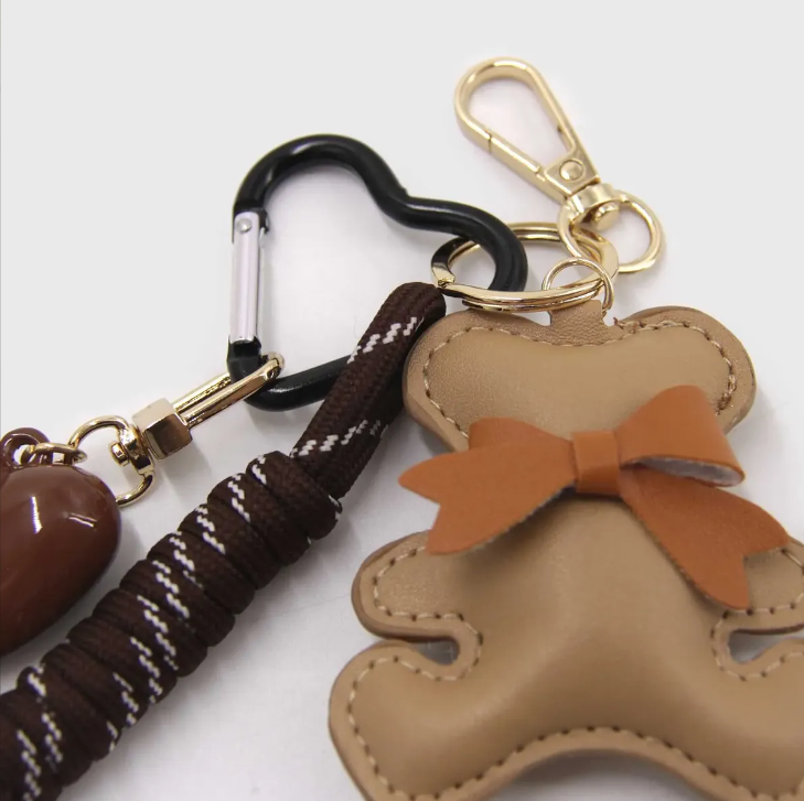 Llavero Charm Para Bolso Corazón Osito