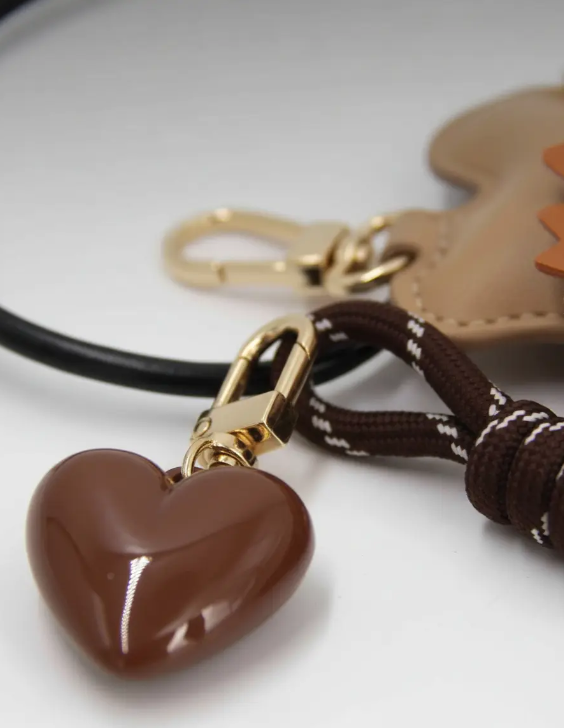 Llavero Charm Para Bolso Corazón Osito