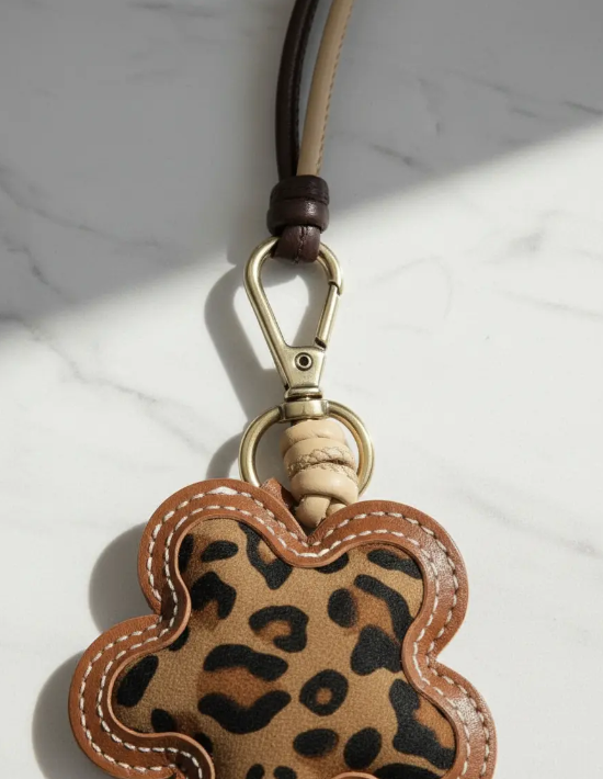 Charm Flor Animal Print | Bag Charm para Cartera | MIGMA