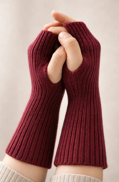 Mitones Punto Canalé de Lana | Mitones Unisex Invierno | MIGMA