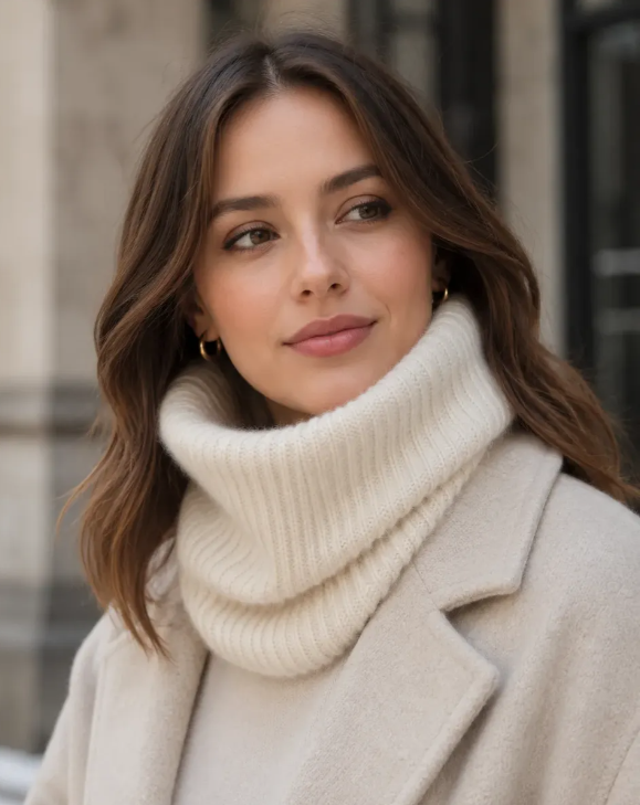 Cuello Punto Canalé de Lana | Cuello Unisex Invierno | MIGMA