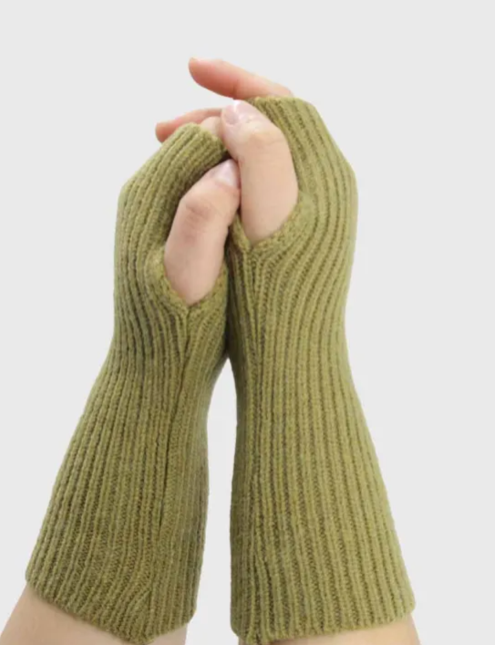 Mitones Punto Canalé de Lana | Mitones Unisex Invierno | MIGMA