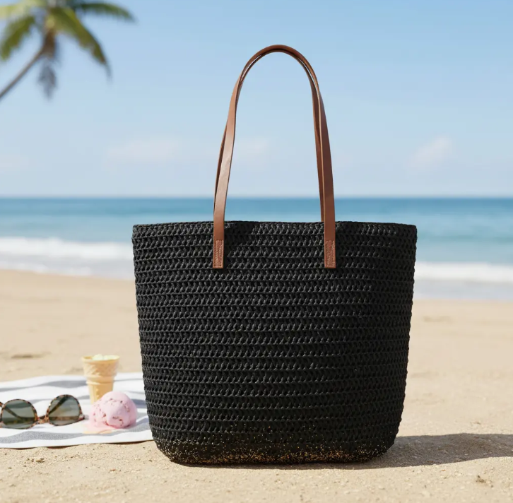 BOLSO PLAYERO DE RAFIA