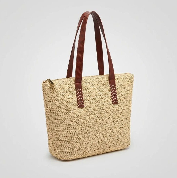 Bolso Playero de Rafia para Mujer | MIGMA Chile