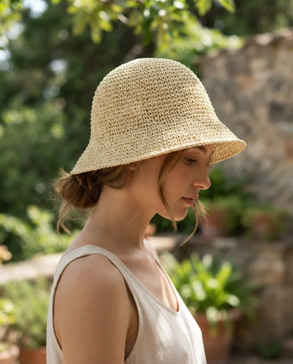 Bucket Hat de Rafia Unisex | MIGMA Chile
