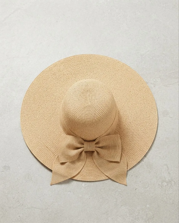 Sombrero de Playa de Rafia Ala Ancha | Mujer | MIGMA