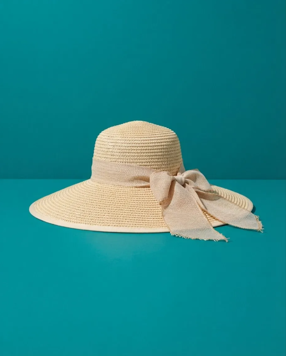 Sombrero de Playa de Rafia Ala Ancha | Mujer | MIGMA