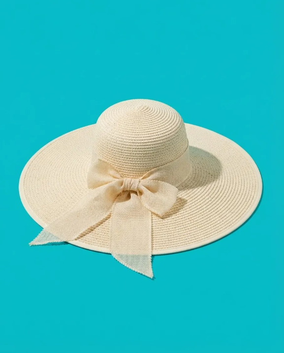Sombrero de Playa de Rafia Ala Ancha | Mujer | MIGMA