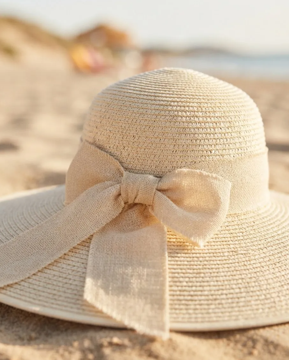Sombrero de Playa de Rafia Ala Ancha | Mujer | MIGMA